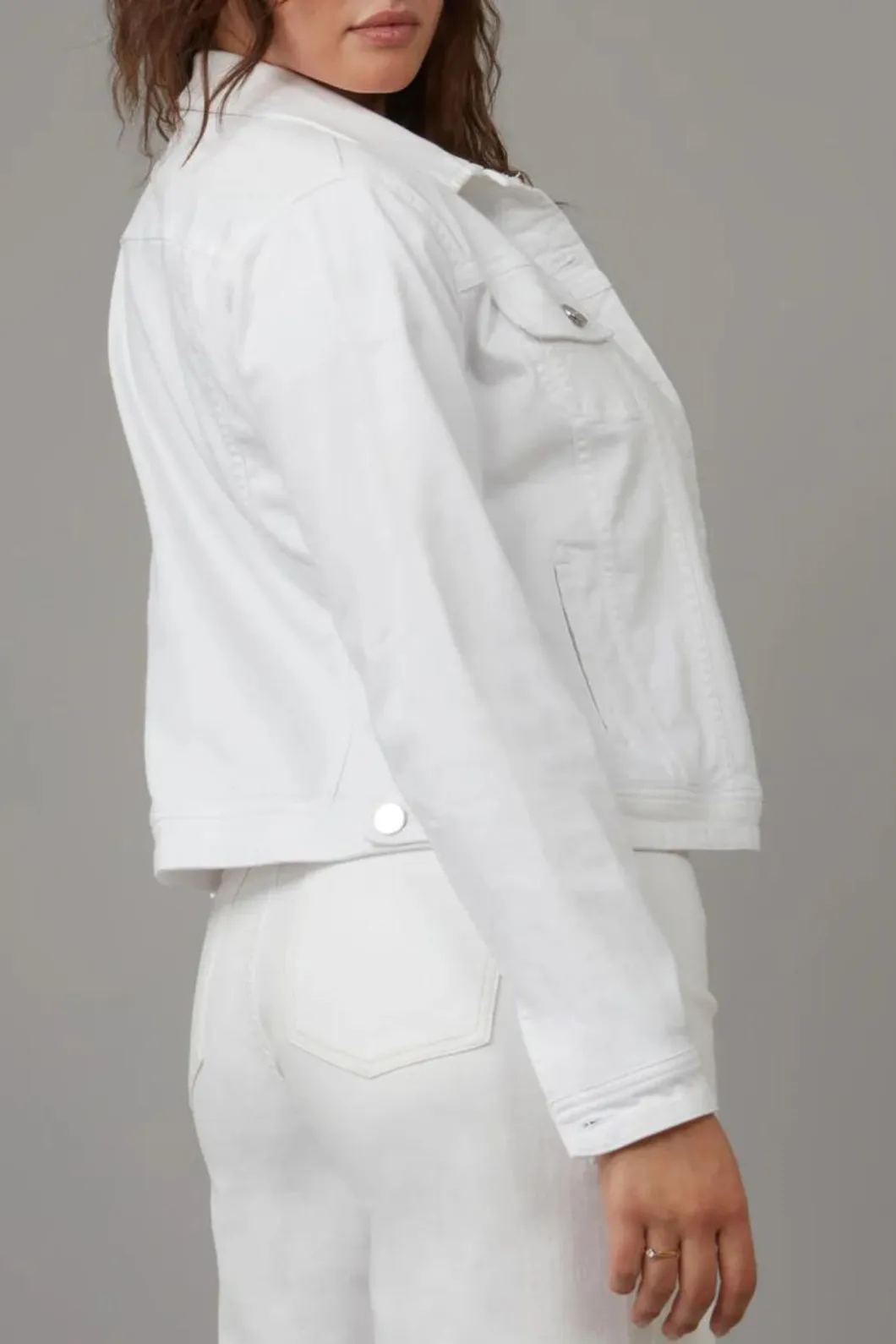 Gabriella White Denim Jacket