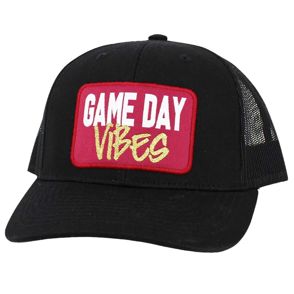 Game Day Vibes Message Mesh Back Baseball Cap