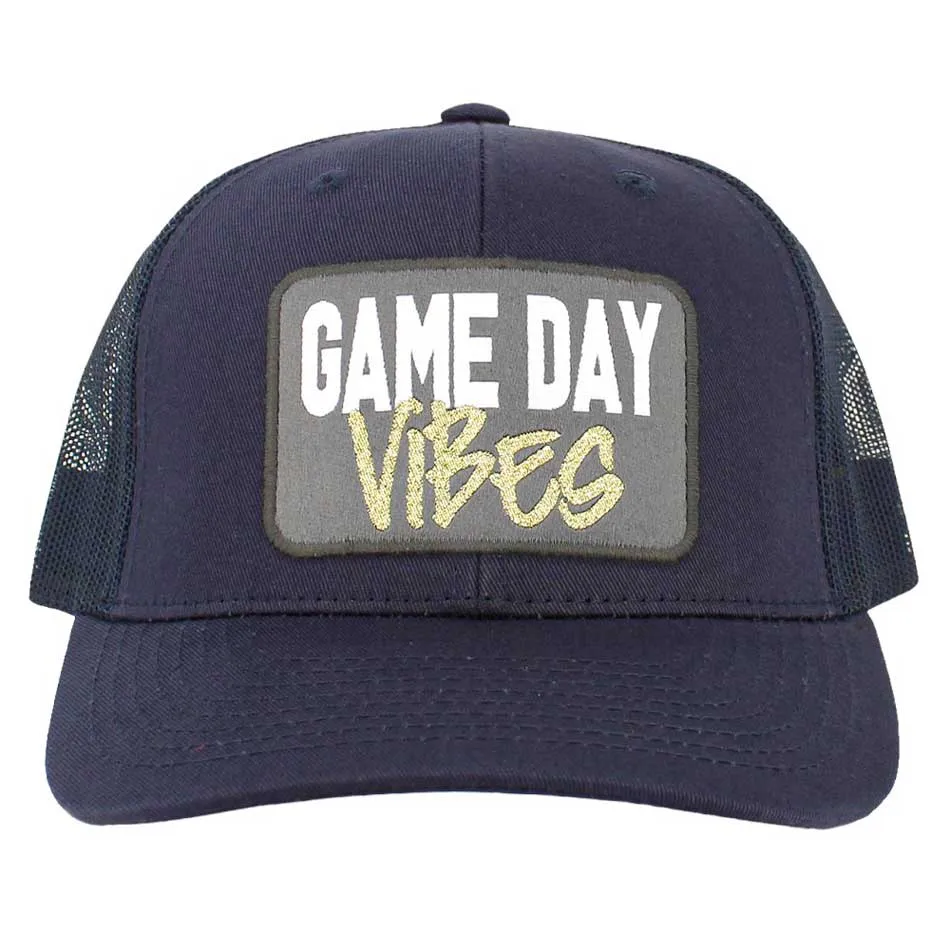 Game Day Vibes Message Mesh Back Baseball Cap