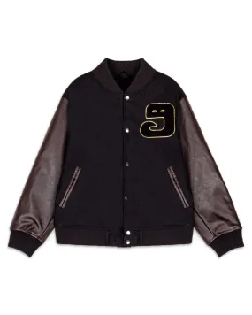 Giacca Bomber Lust Mantra Wool Baseball Jacket Nero