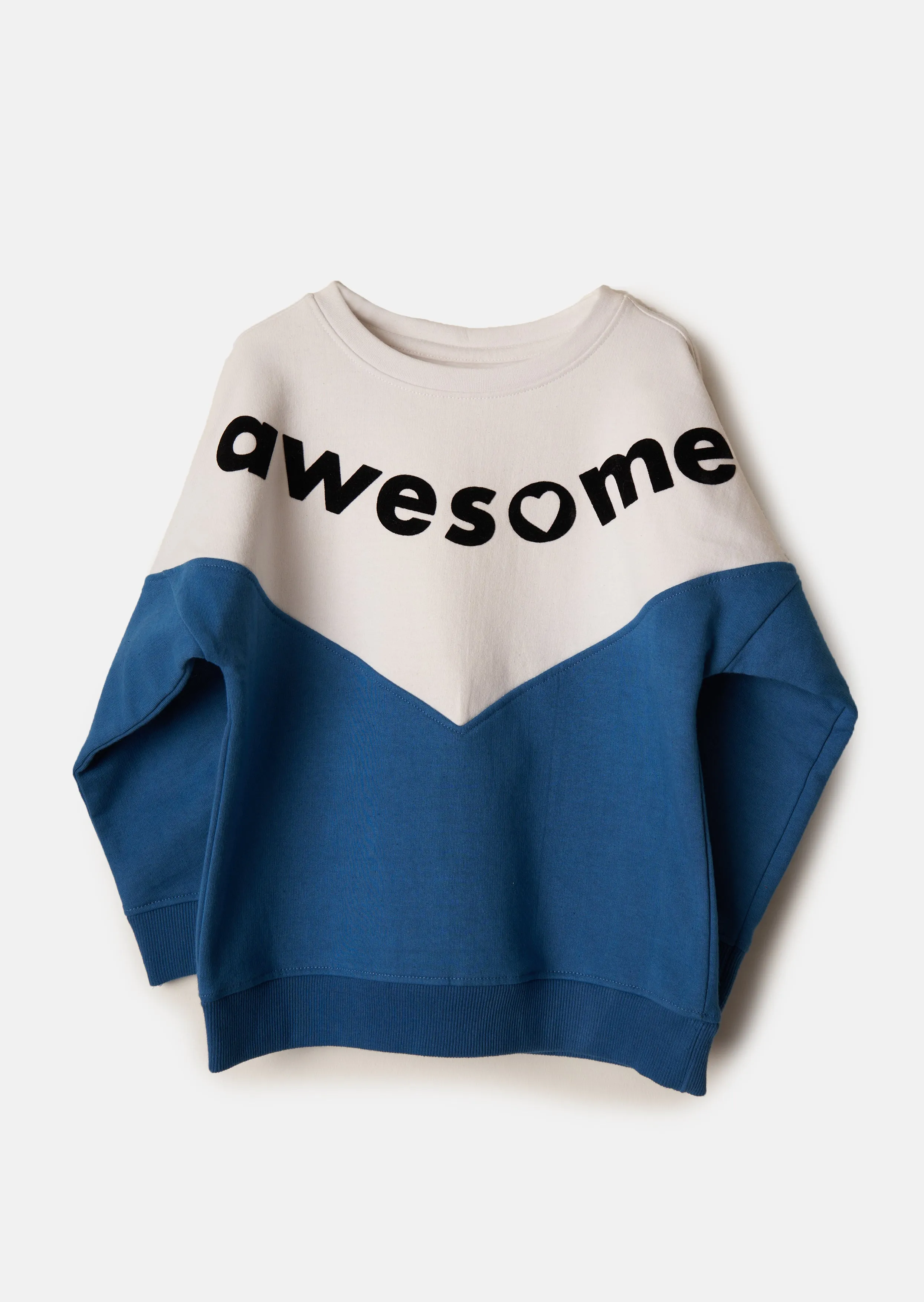 Girls Awesome Printed Blue Sweatshirts