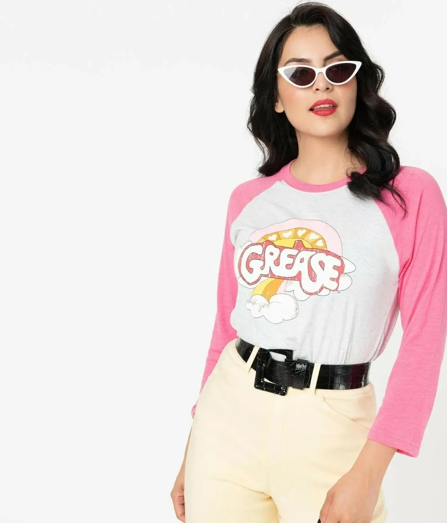 Grease x Unique Vintage Retro Movie Logo Unisex Tee