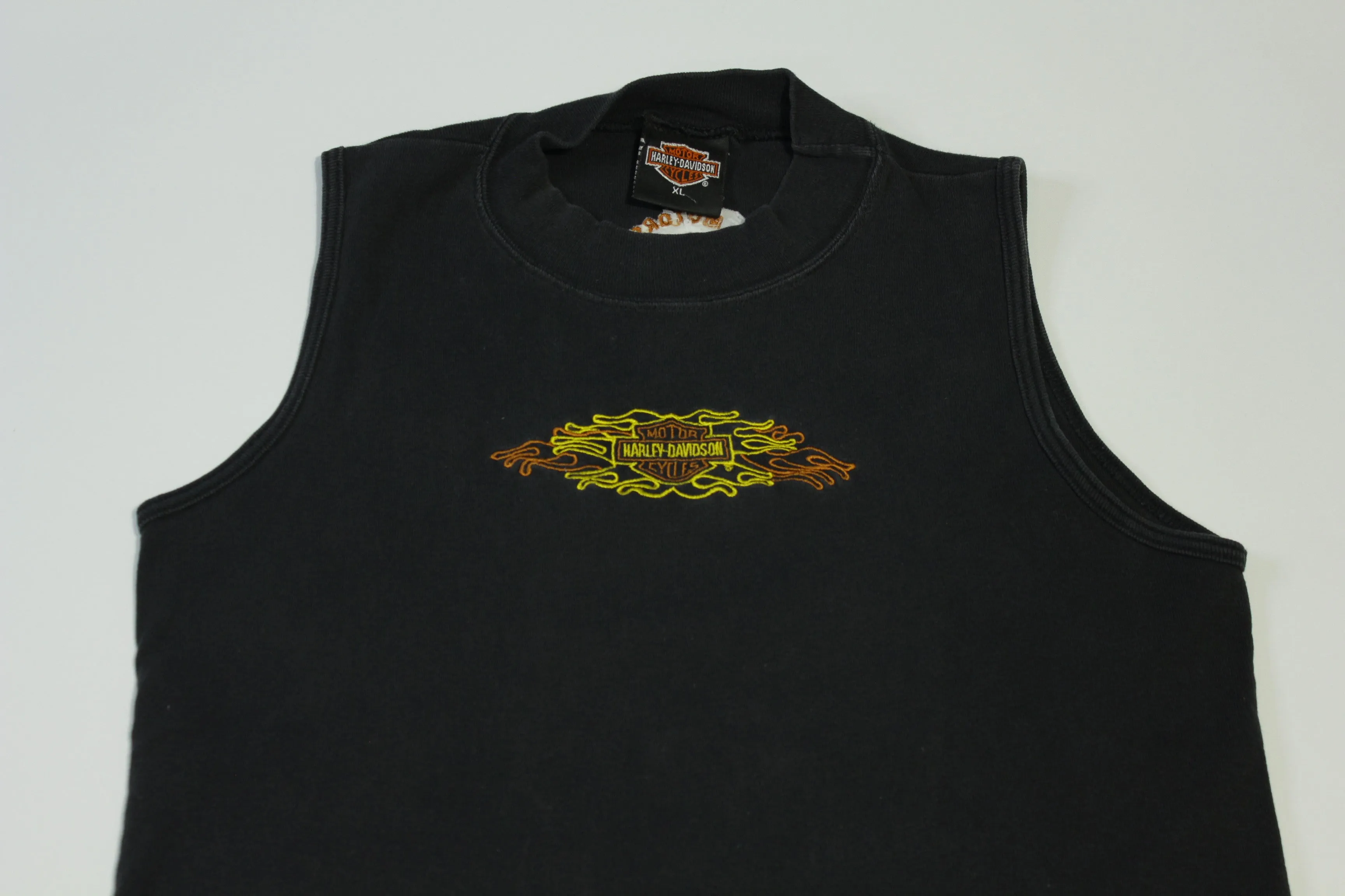 Harley Davidson Motorcycles Latus Spokane Made in USA Vintage 90's Tank Top Muscle