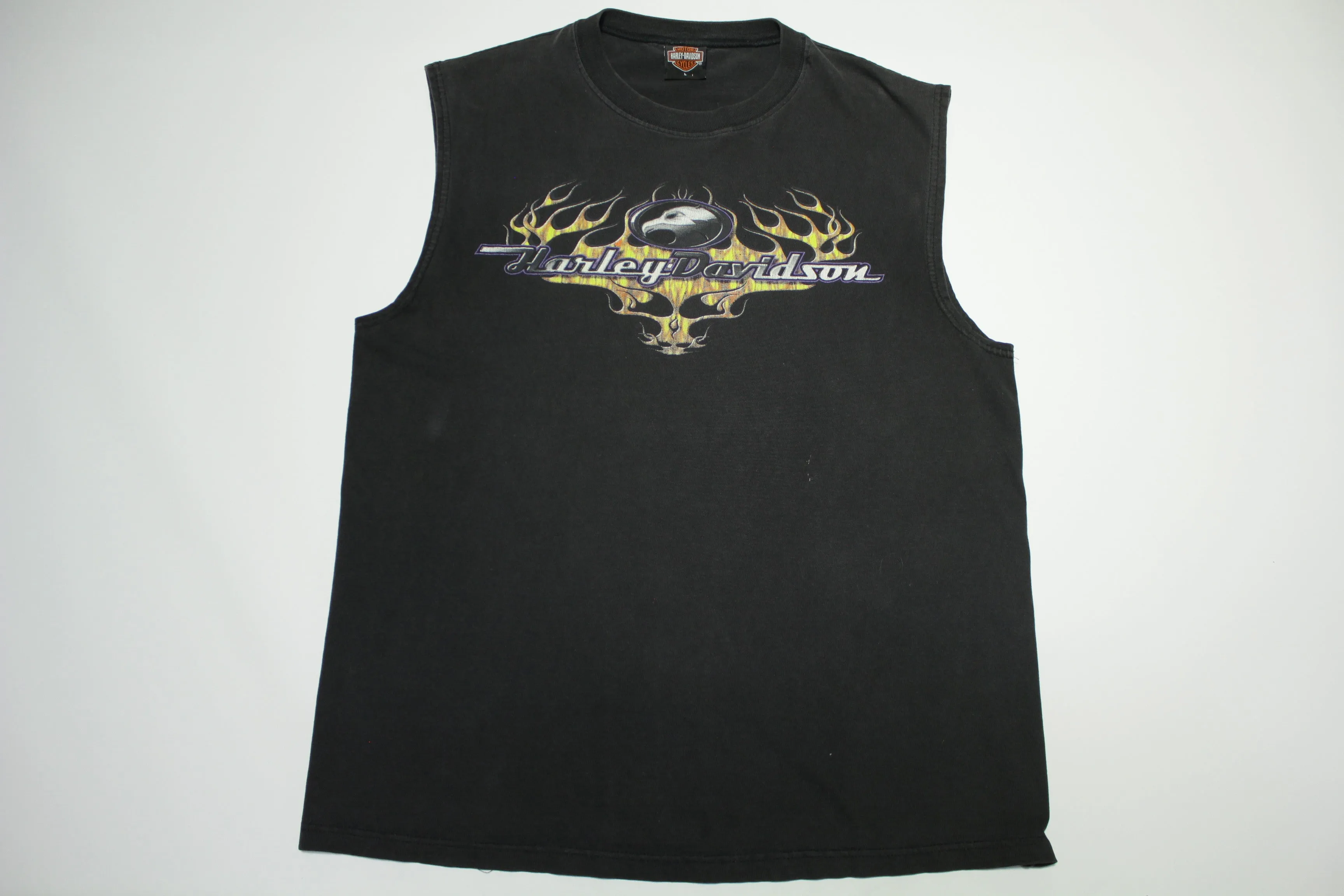 Harley Davidson Y2K Las Vegas Motorcycle Muscle T-Shirt