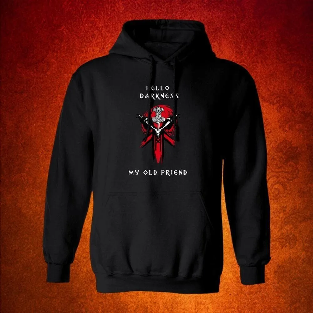 Hello Darkness Black Viking Hoodie