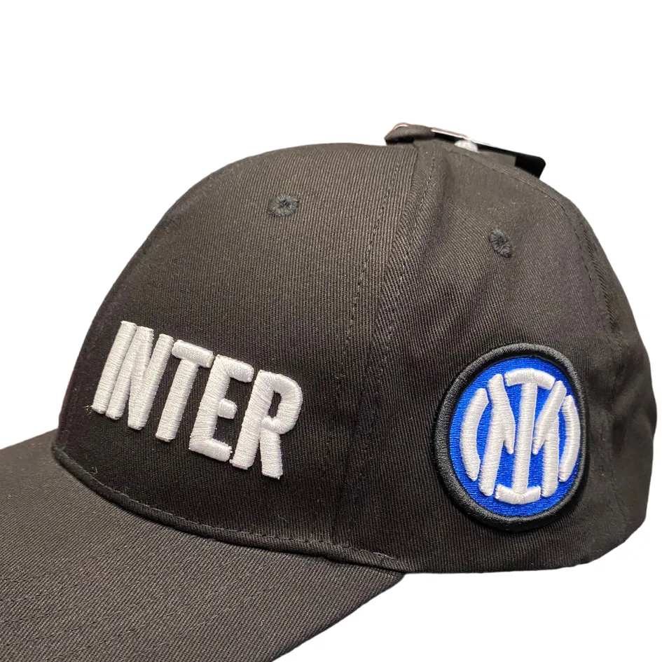 Inter Baseball cap with visor INT CA-C03 black, one size