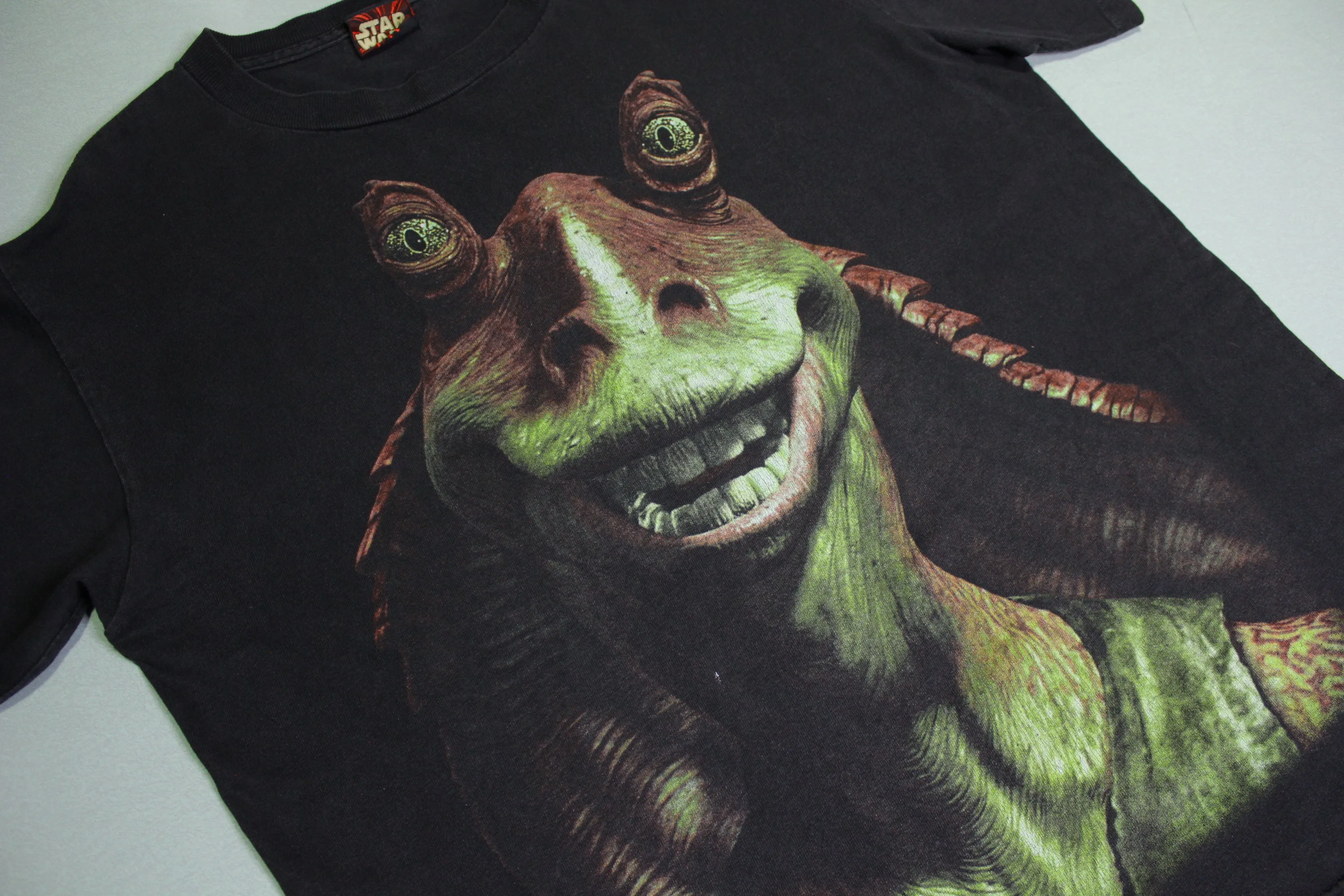 Jar Jar Binks Star Wars Episode 1 Phantom Menace Vintage 90's Single Stitch T-Shirt