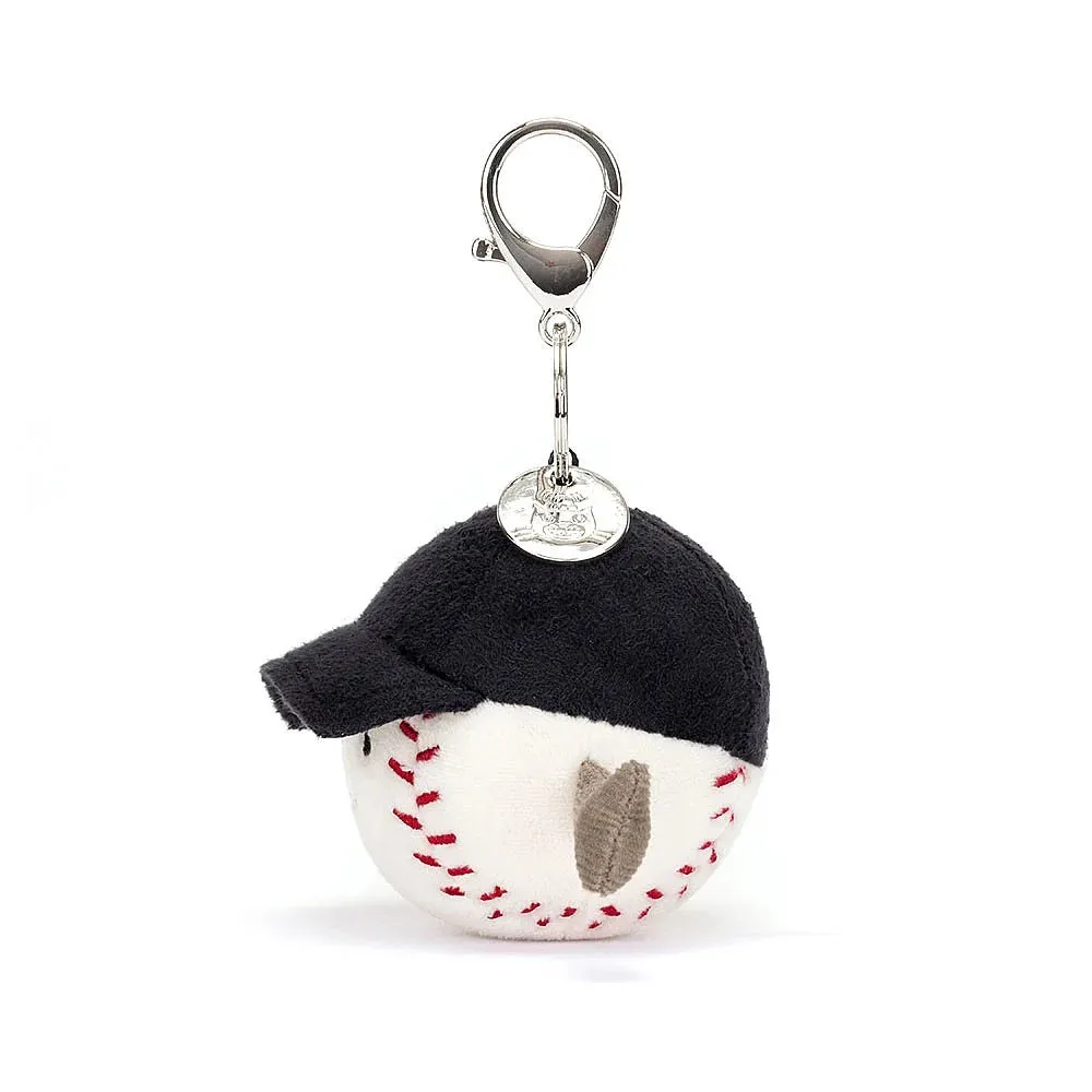 Jellycat Amuseables Sports Baseball Bag Charm