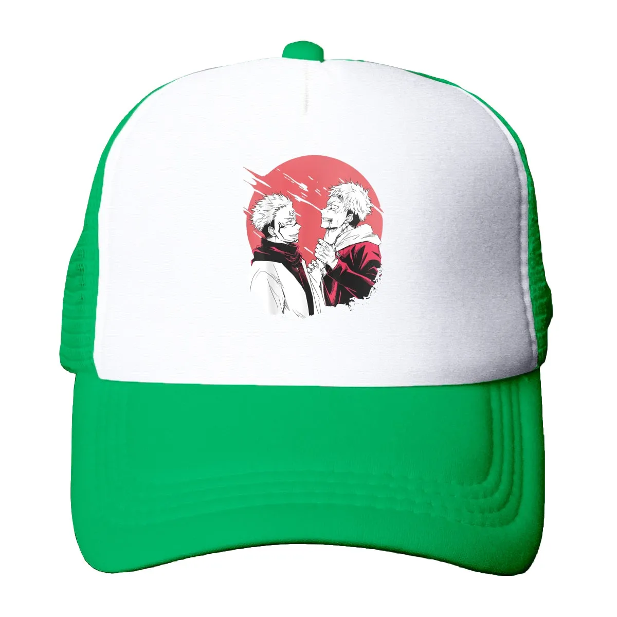 Jujutsu Kaisen Anime Trucker Hats Yuji Ryomen Mesh Net Baseball Cap Snapback