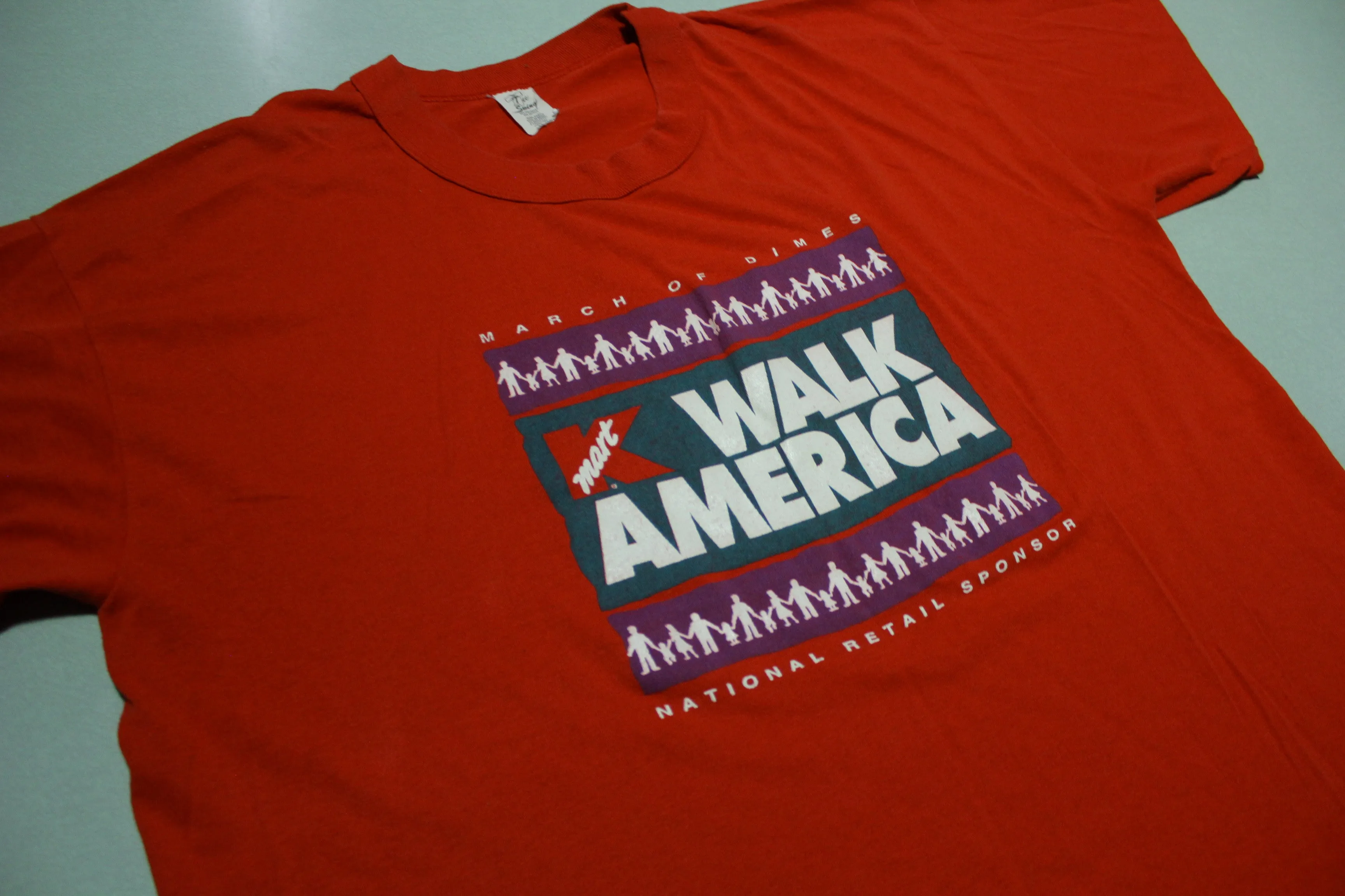 Kmart Vintage Walk America March of Dimes Made in USA Single Stitch T-Shirt