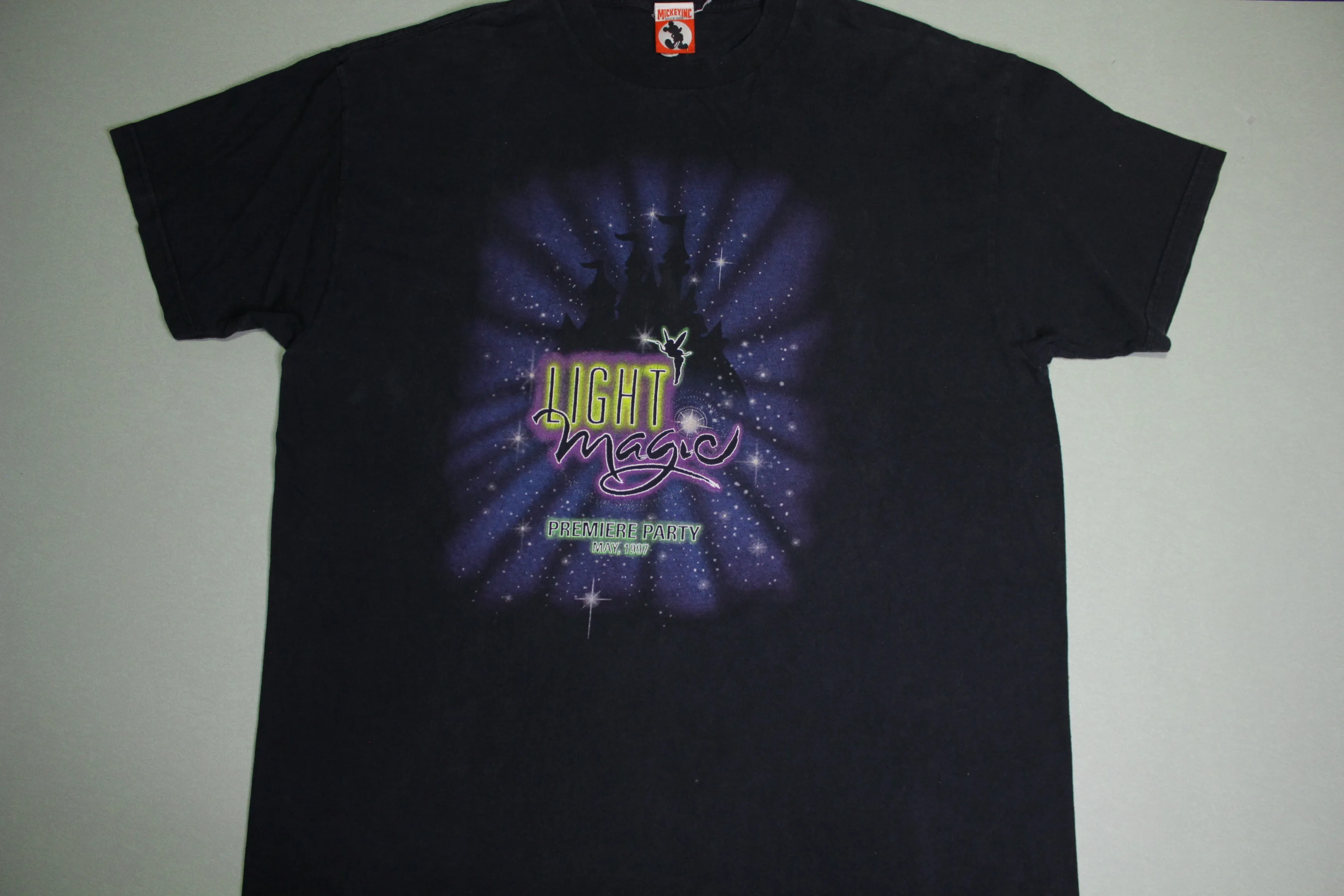 Light Magic Premiere Party May 1997 Vintage 90's Disneyland MickeyInc USA Made T-Shirt