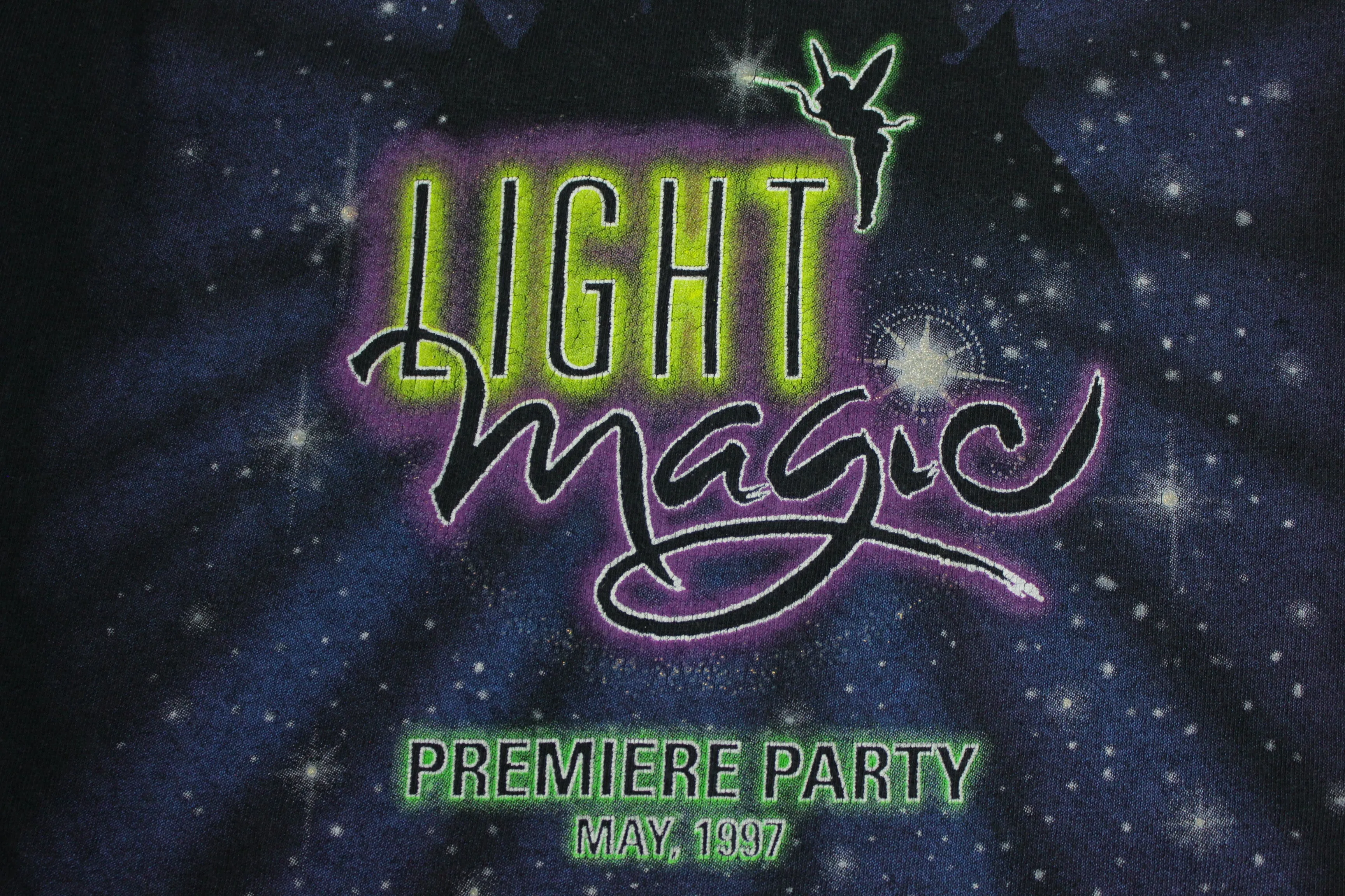 Light Magic Premiere Party May 1997 Vintage 90's Disneyland MickeyInc USA Made T-Shirt