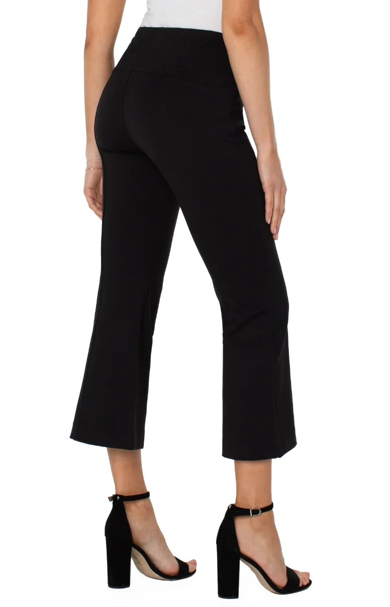 Liverpool Stella Kick-Flare Pants in Black