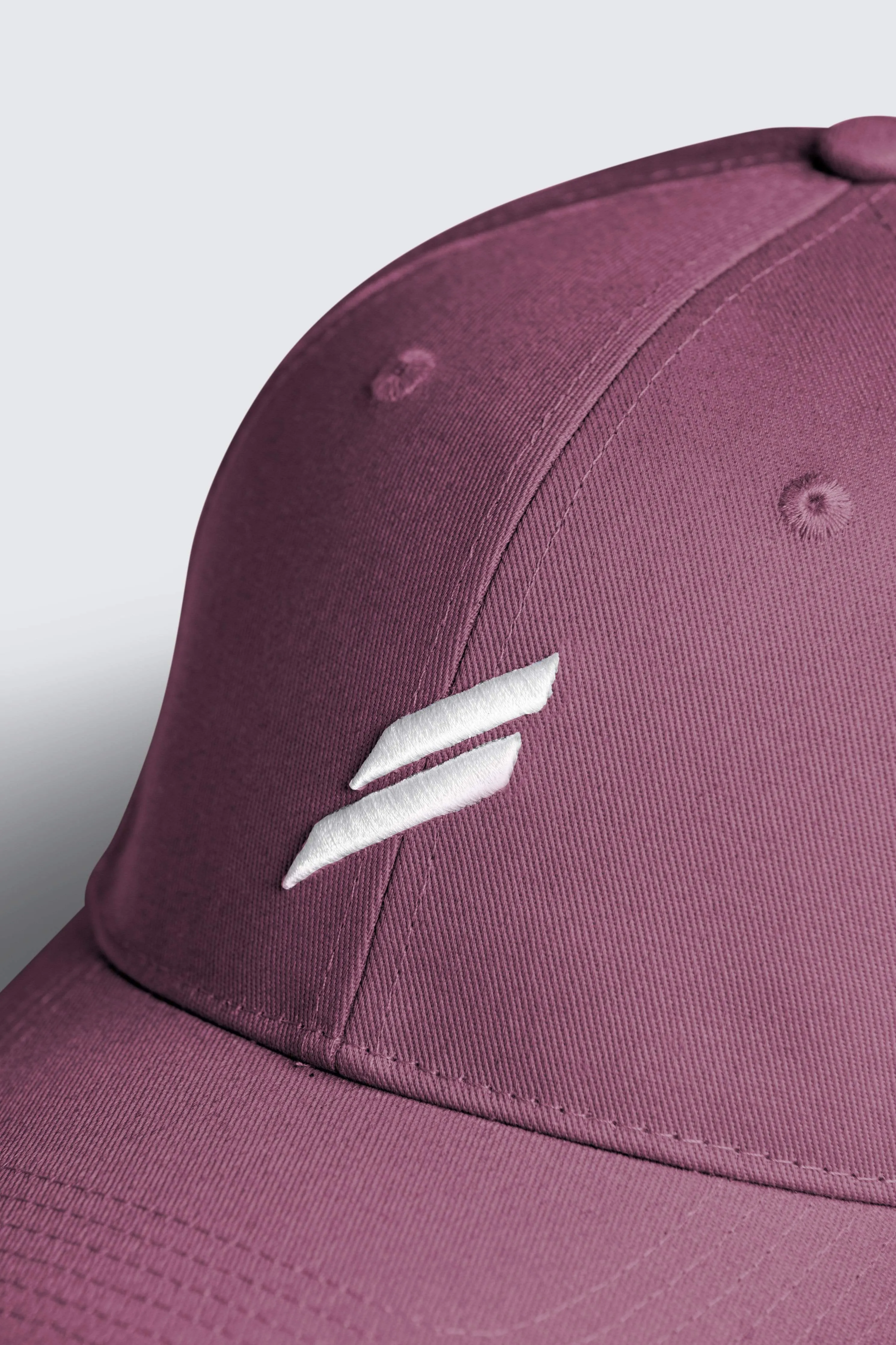 Marked Baseball Cap - Deep Burgundy