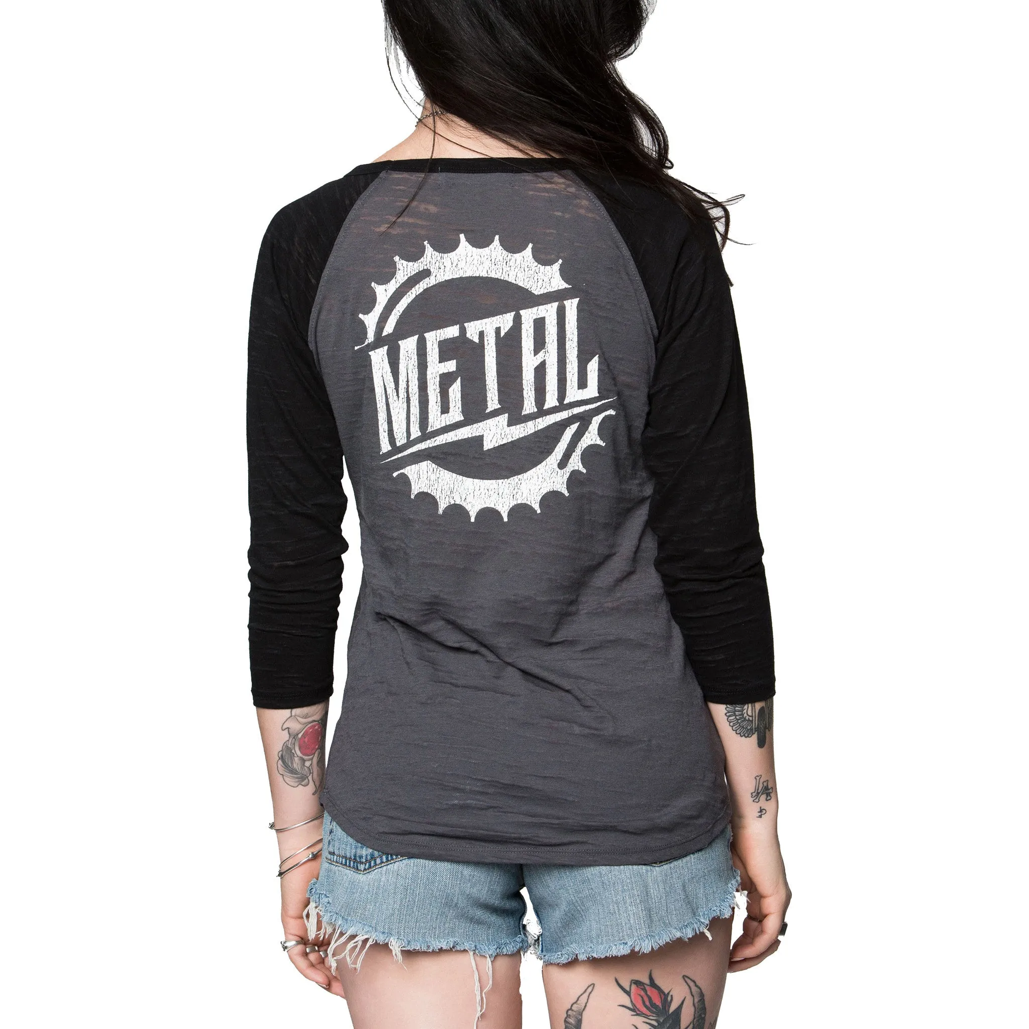 Metal Mulisha Women's Rider Burnout Raglan