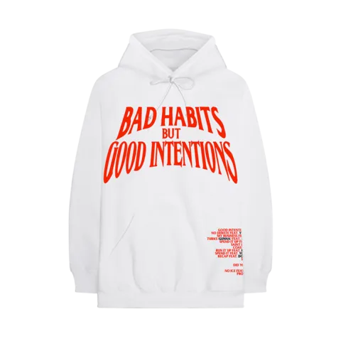 Nav x Vlone Bad Habits Hoodie White