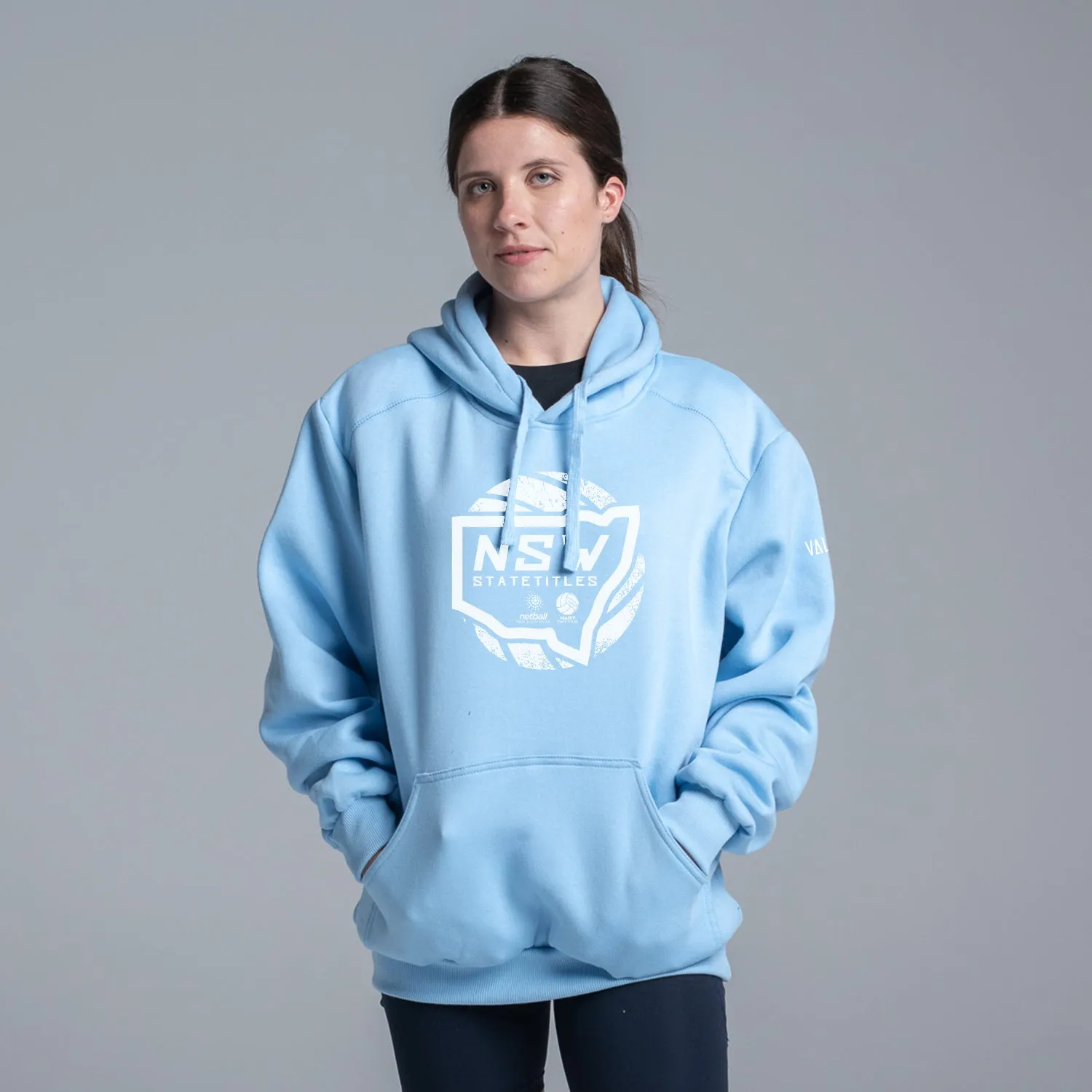 Netball NSW State Titles Stamp Hoodie - Sky