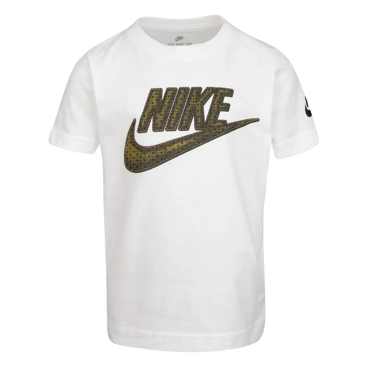 NIKE JUNIOR MESH FUTURA WHITE TEE