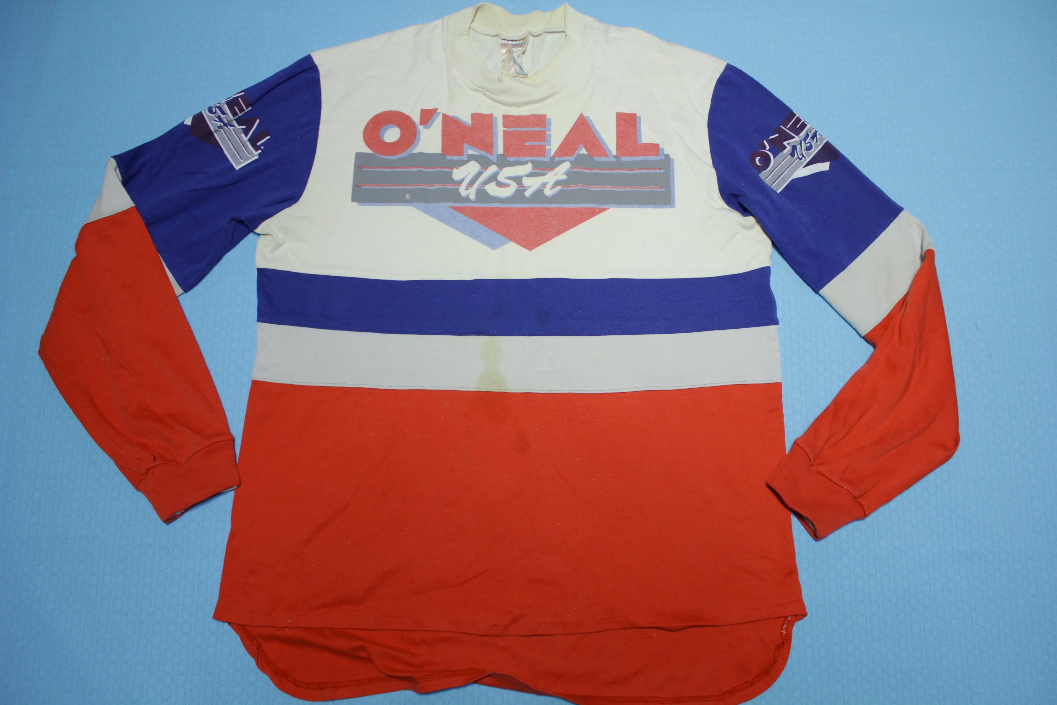 O'Neal Vintage 80's BMX Bike Racing Mag Wheels Long Sleeve T-Shirt