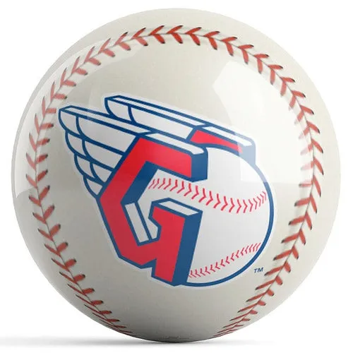 Ontheballbowling MLB Cleveland Guardians (Baseball) Bowling Ball