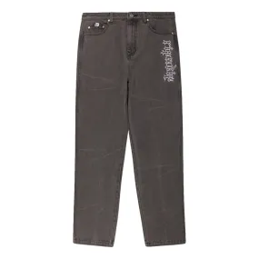 RIPNDIP LOS FELIZ DENIM PANTS-CHARCOAL STONE WASH