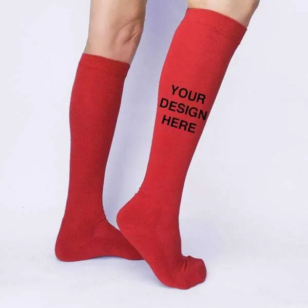 SAVE 30% on Custom Printed Baseball and Softball Knee High Socks