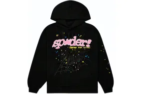 Sp5der P*NK V2 Hoodie Black