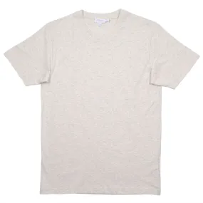 Sunspel - Short Sleeve Riviera Crew Neck T-shirt - Archive White Mel.