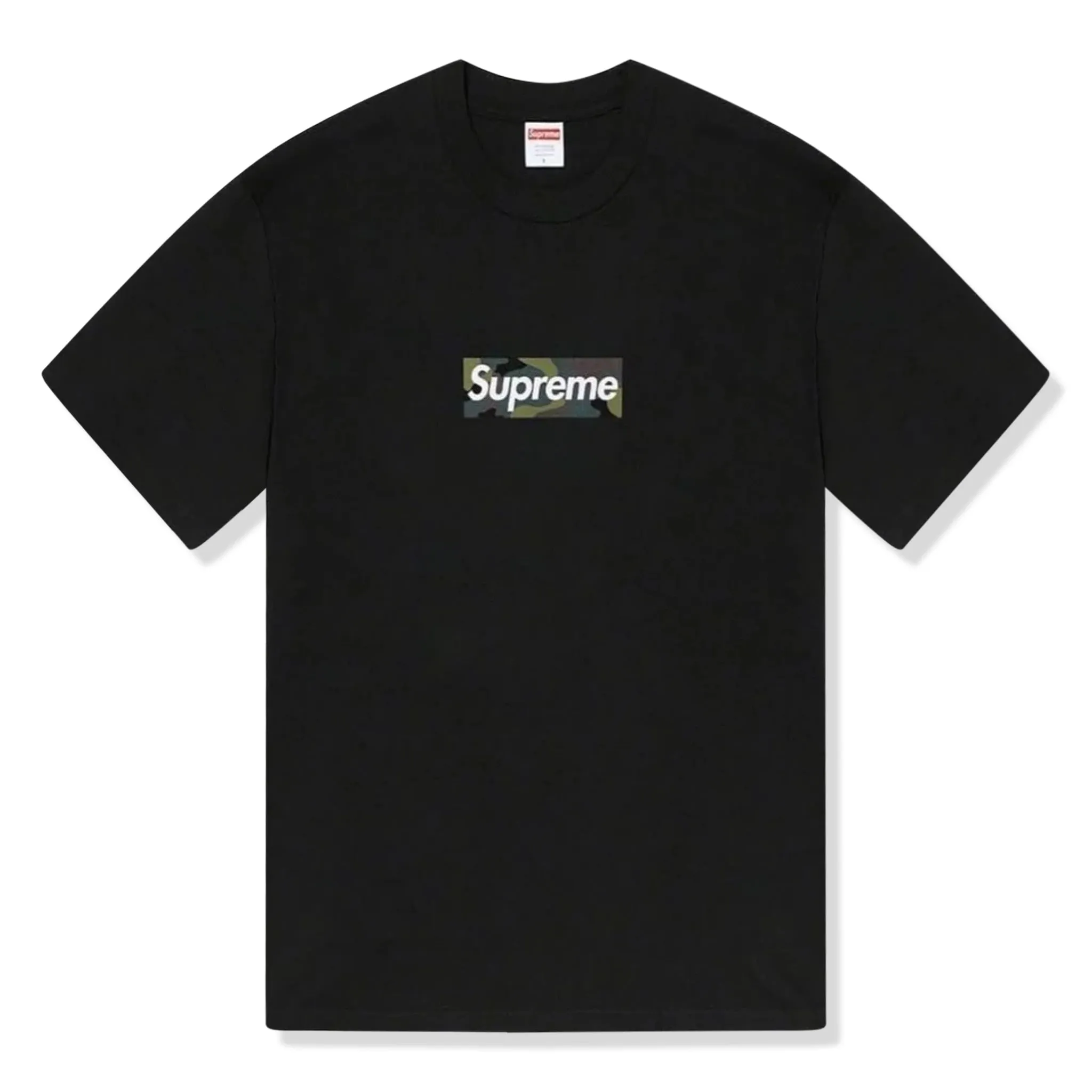 Supreme Camo Box Logo Black T Shirt (FW23)