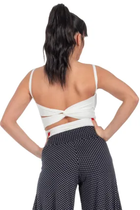 Tango Crop Top With Low Twist Back