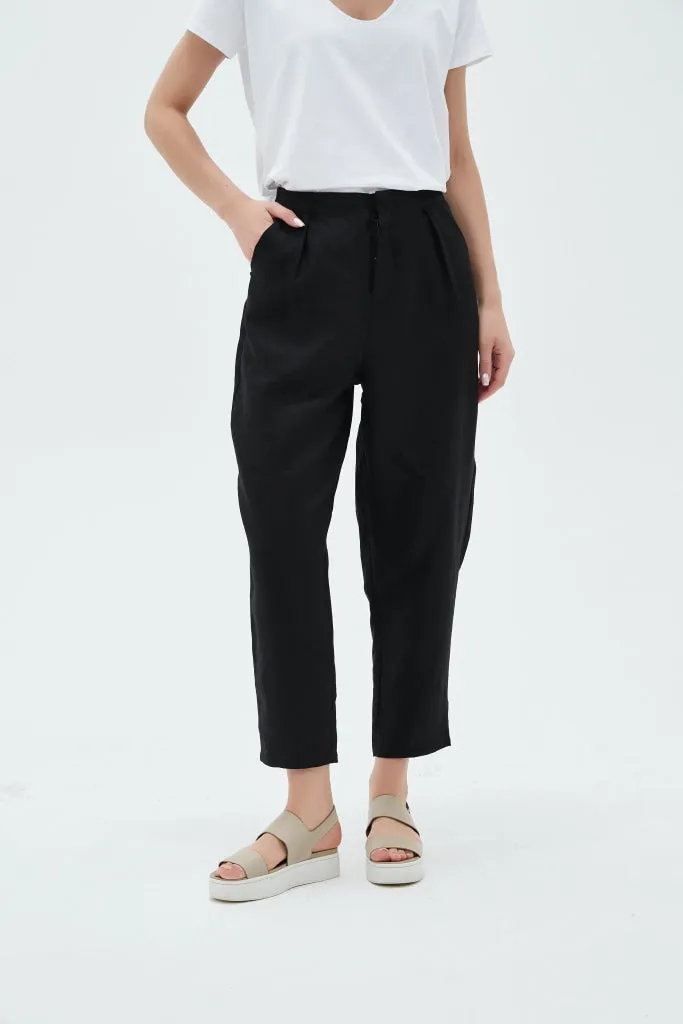 Tirelli - Classic Linen Pant - Navy