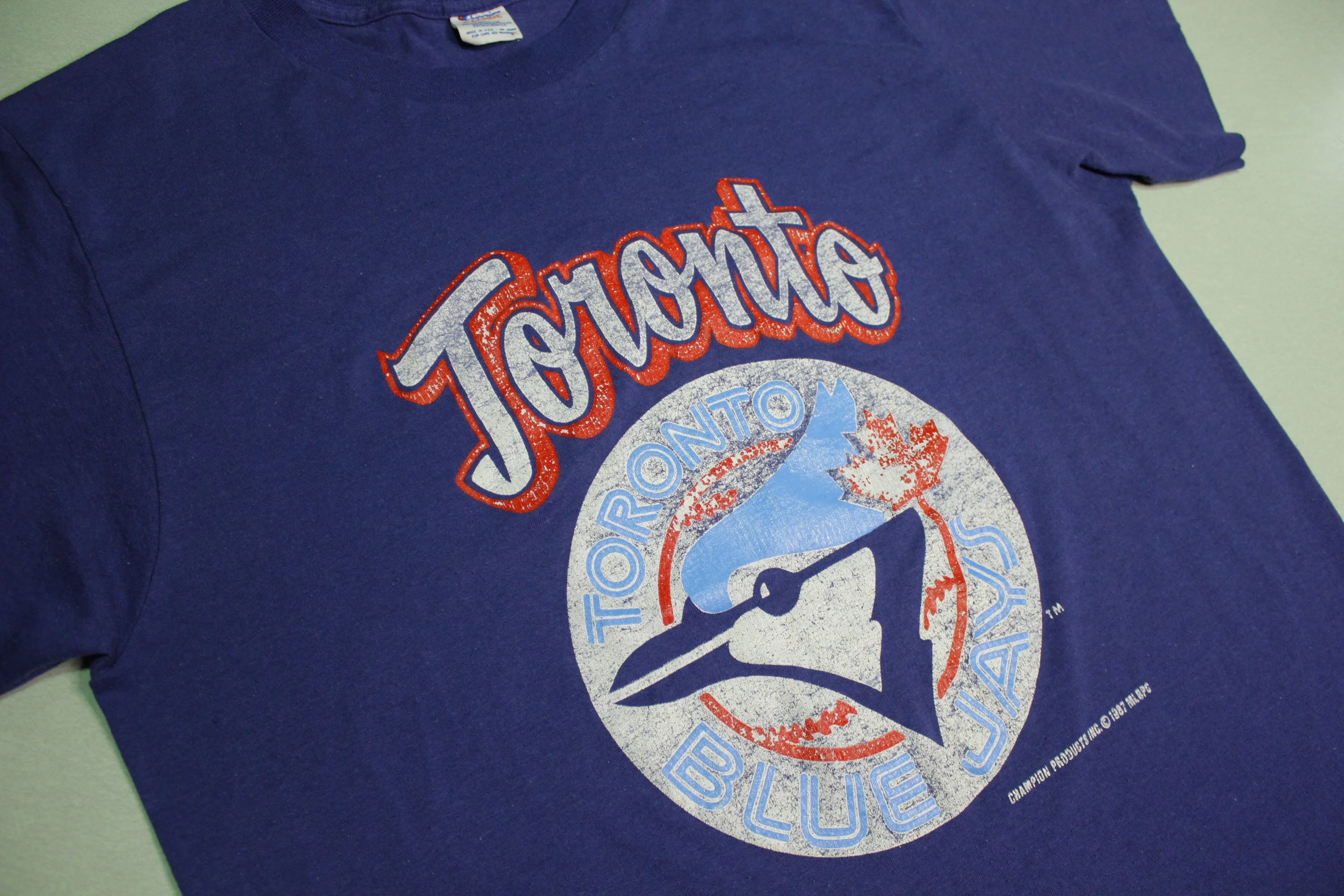 Toronto Blue Jays 1987 Vintage 80's Champion Made in USA Single Stitch T-Shirt