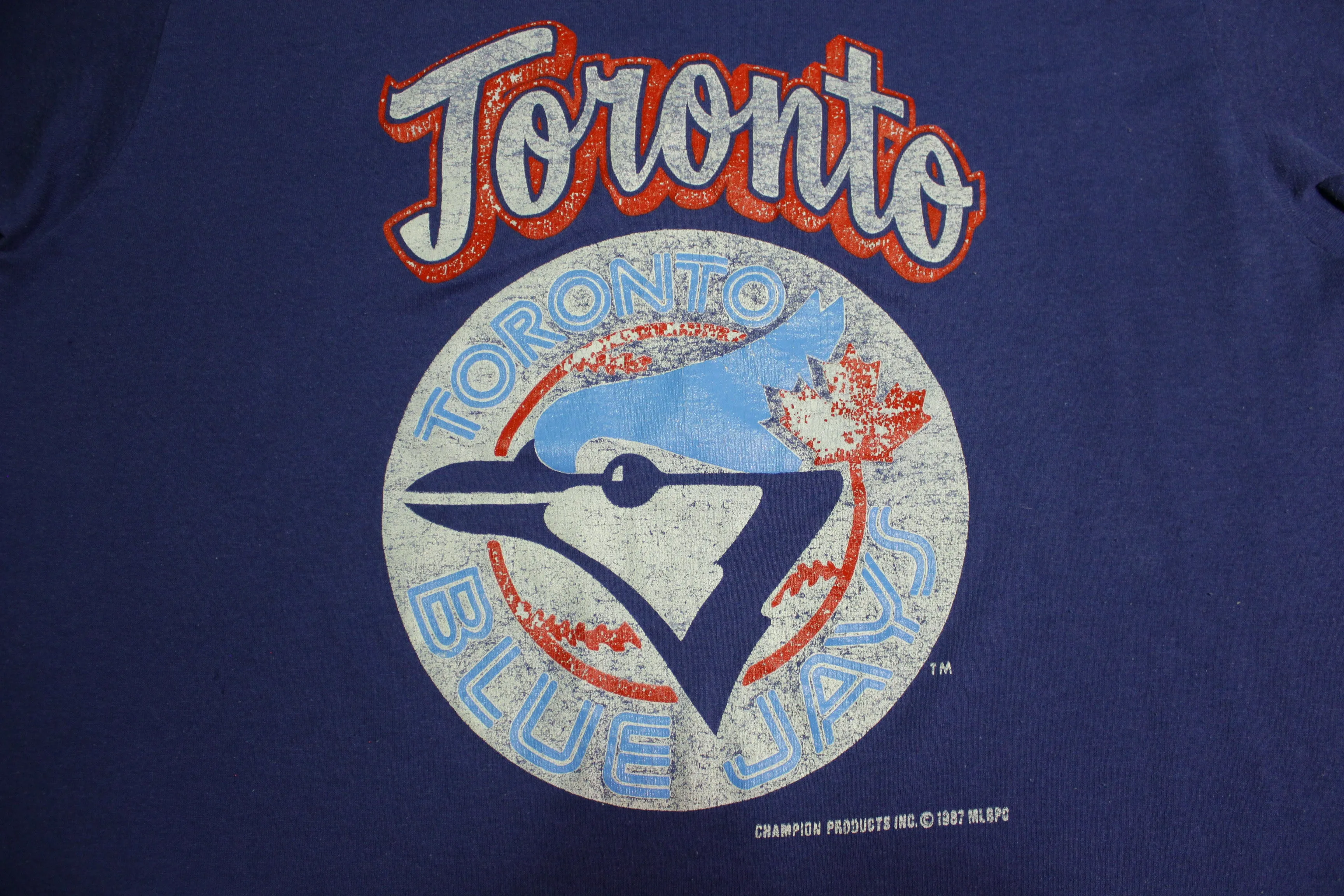 Toronto Blue Jays 1987 Vintage 80's Champion Made in USA Single Stitch T-Shirt