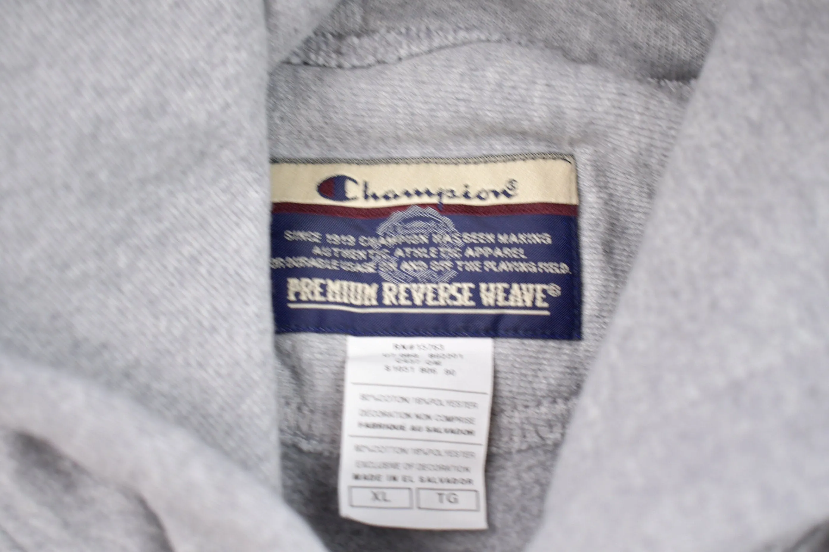 Vintage 1990s Champion Reverse Weave Sweatshirt / Vintage Champion Hoodie / Vintage Pullover / Streetwear / Athleisure Sportswear